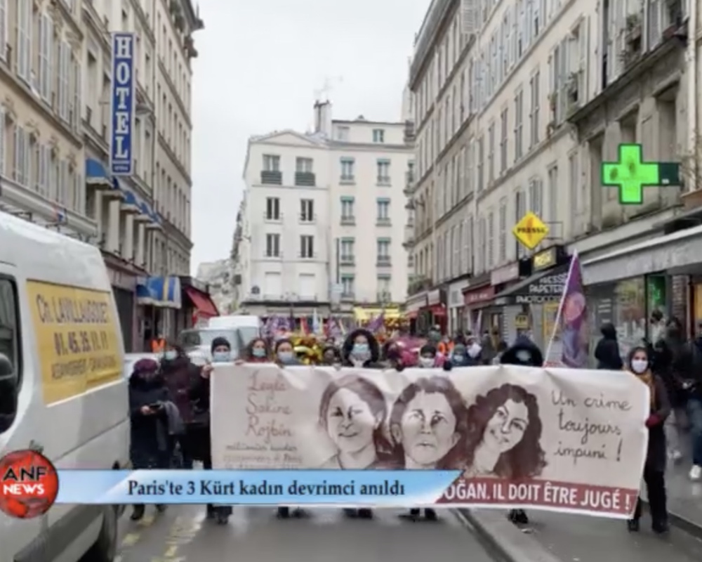 Τιμήθηκε στο Παρίσι η μνήμη των Sakine, Fidan και Leyla