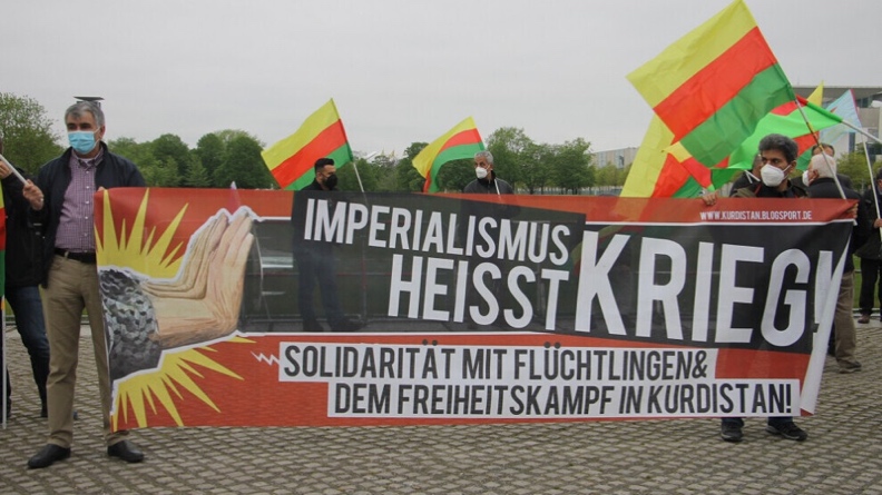 Διαμαρτυρία στο Βερολίνο κατά της τουρκικής εισβολής