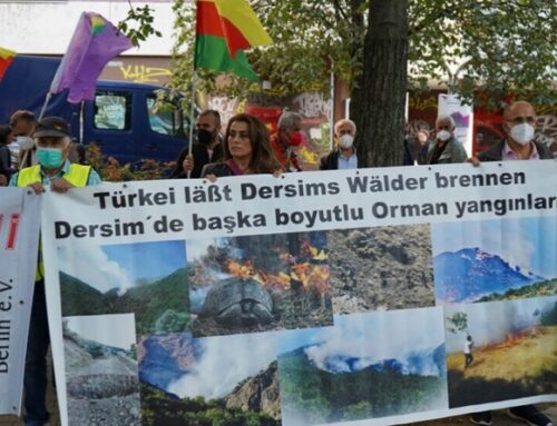 Protest in Berlin against burning down of Kurdistan’s forests